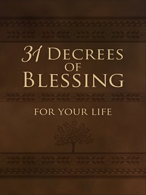 cover image of 31 Decrees of Blessing for Your Life